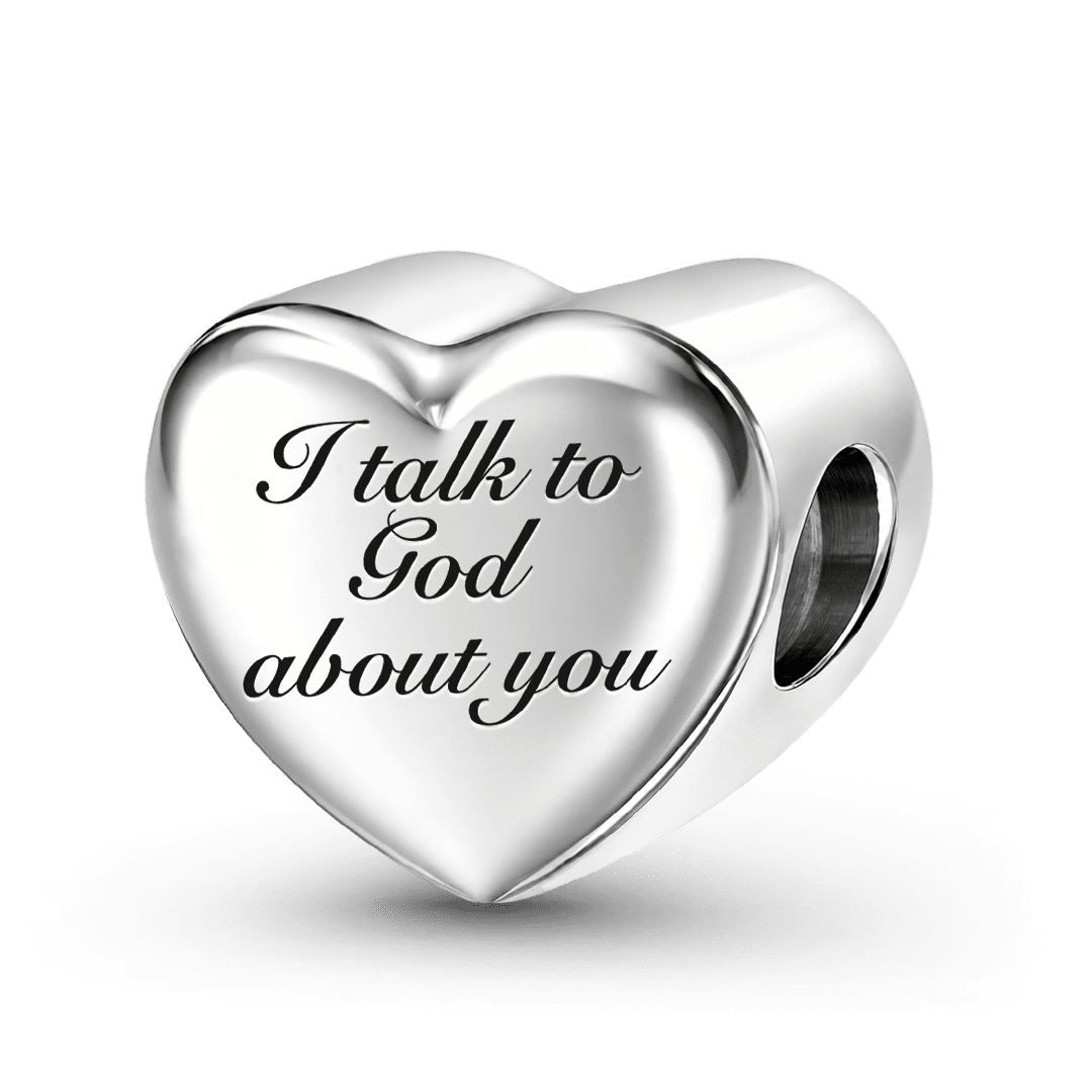Gnoce In Memory Personalized Photo Heart Bead Stainless Steel_6
