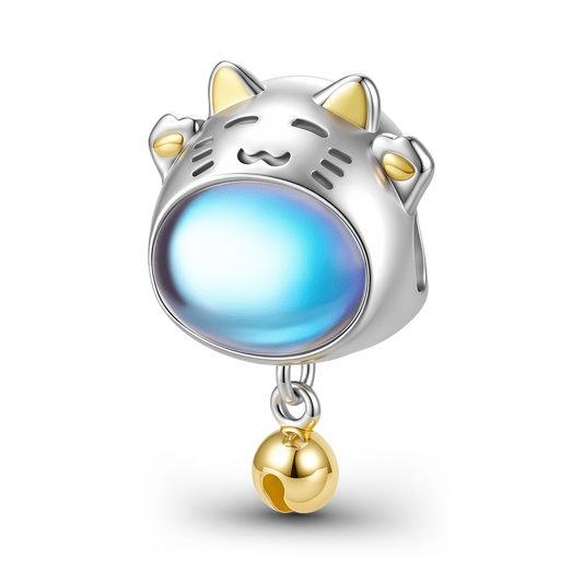 Gnoce Lucky Cat with Bell Dangle Charm_1