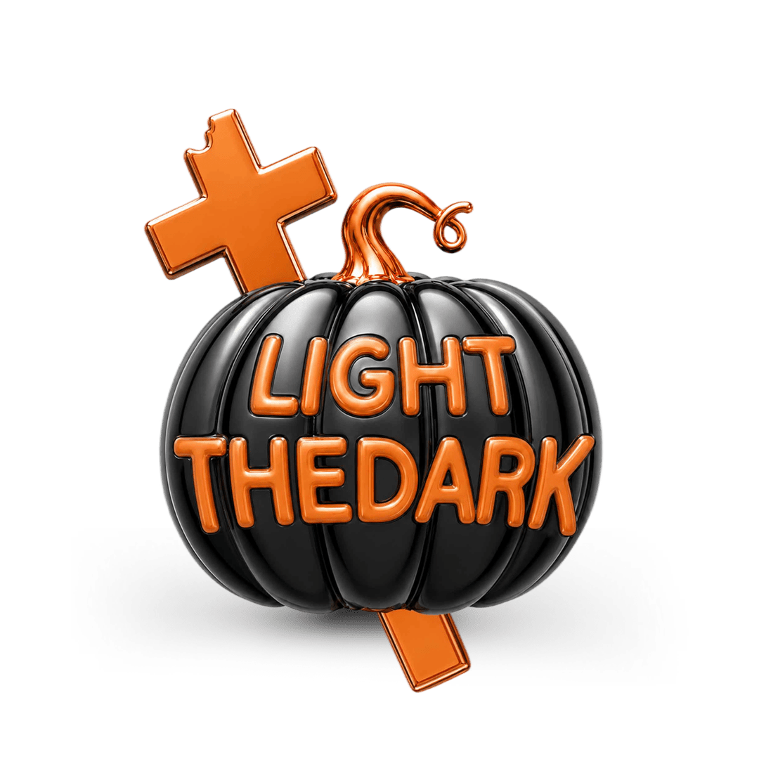Gnoce Glow‑in‑the‑dark Halloween Cross Pumpkin Through‑hole Base Bead Charm Platinum‑plated Silver Blend_7