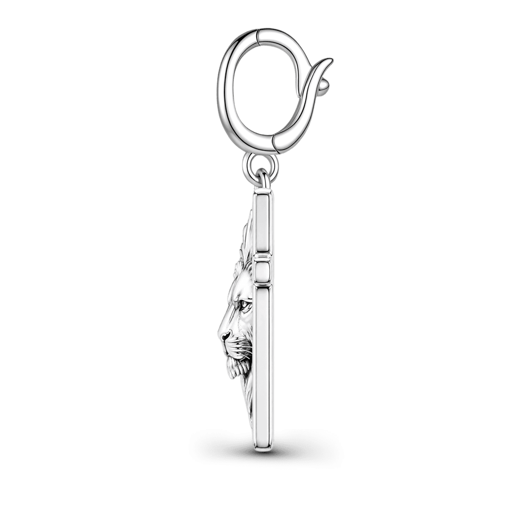 Gnoce Religious Lion Of Judah Cross Clasp Dangle Charm Platinum‑plated Silver Blend_5