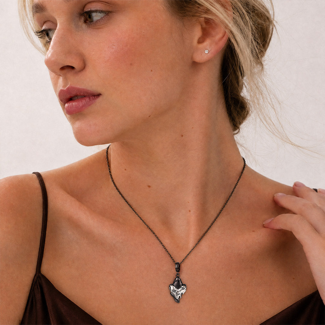 Gnoce Halloween Ghost Dangle Charm Platinum‑plated Silver Blend_4