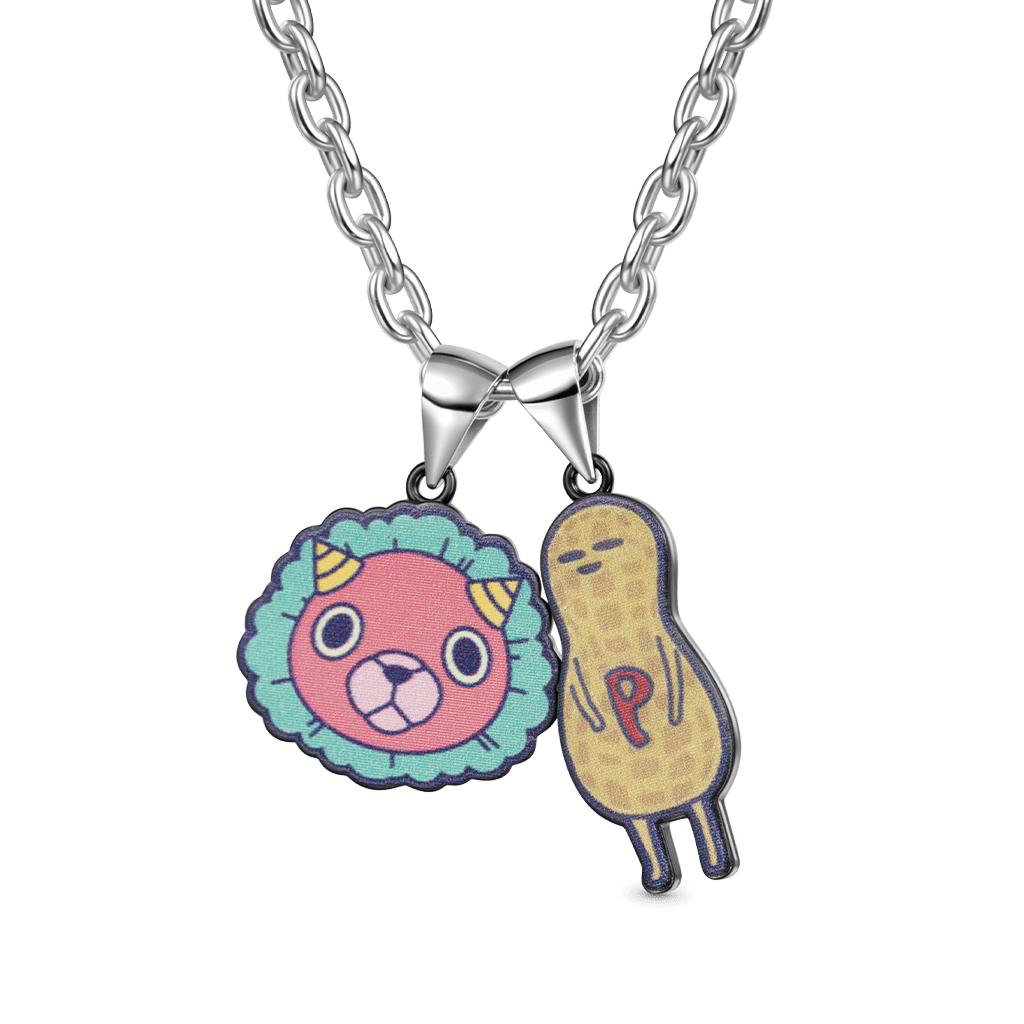 Gnoce Spy x Family Toy Chimera Face Peanut Pendant Necklace_1