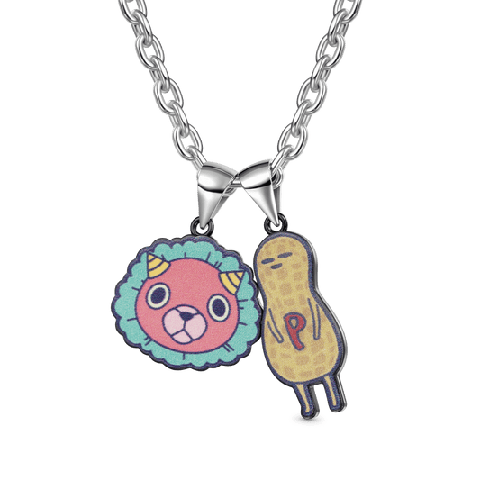 Gnoce Spy x Family Toy Chimera Face Peanut Pendant Necklace_1