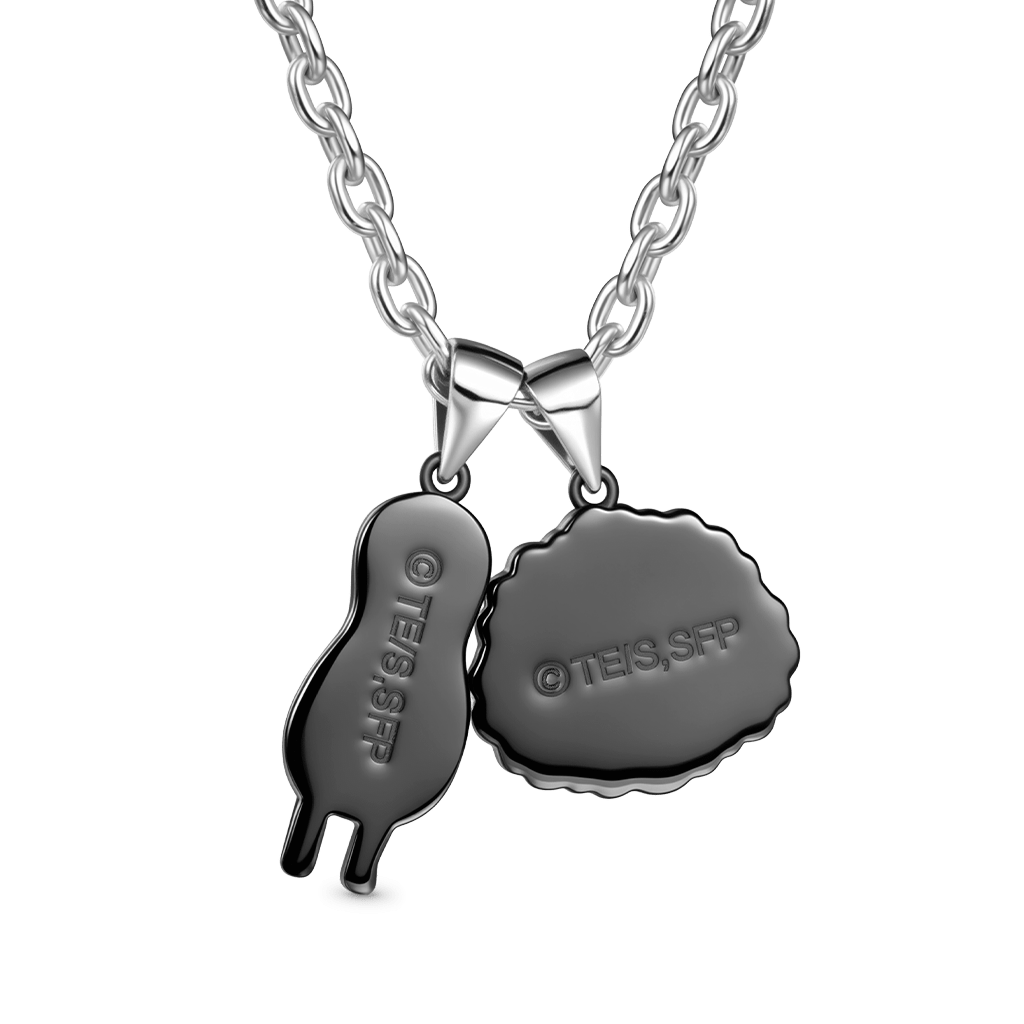 Gnoce Spy x Family Toy Chimera Face Peanut Pendant Necklace_4