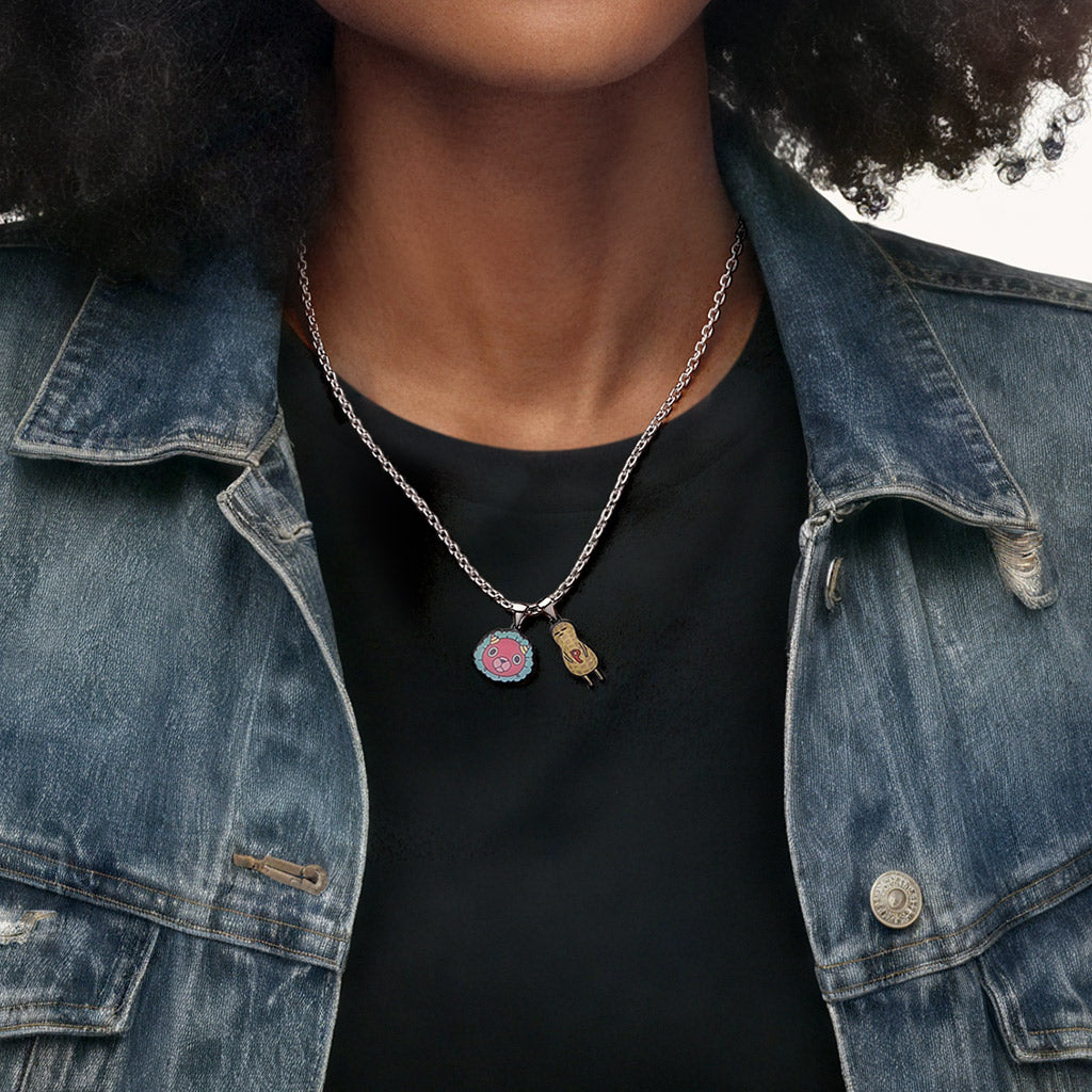 Gnoce Spy x Family Toy Chimera Face Peanut Pendant Necklace_2