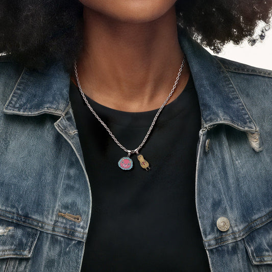 Gnoce Spy x Family Toy Chimera Face Peanut Pendant Necklace_2