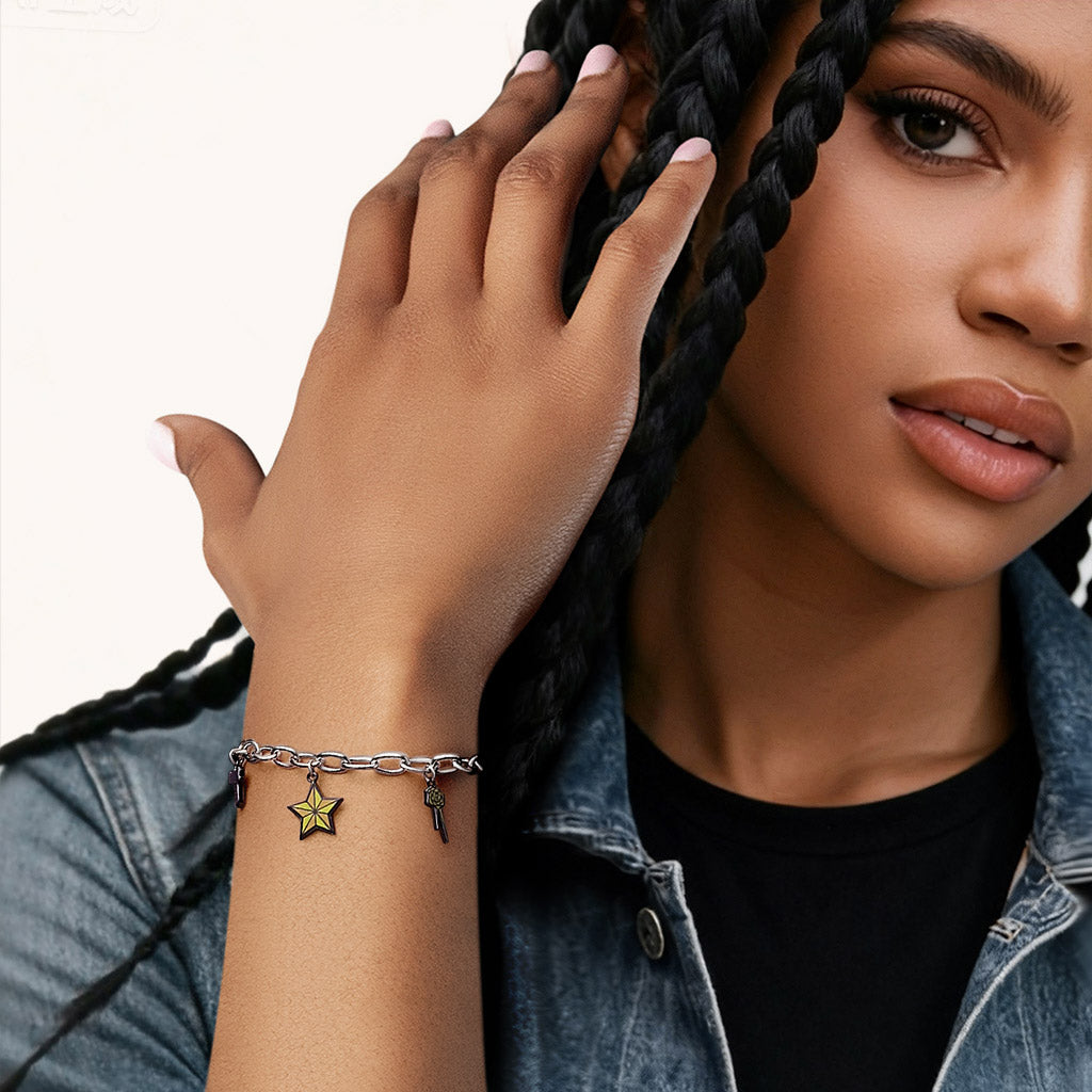Gnoce Spy x Family Gun Stella & Hair Clip Chain Bracelet_3