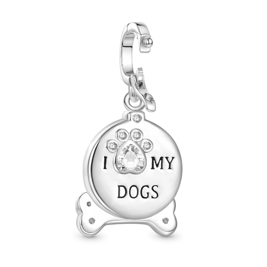 Gnoce Engravable Pet Dog Accessories Photo Pendant Dangle Charm_4