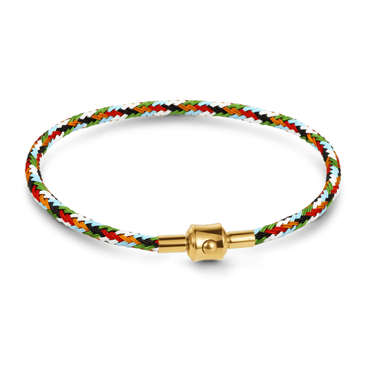 Gnoce 6‑Strand Mixed‑Color Round Snap‑Lock Basic Bracelet_1
