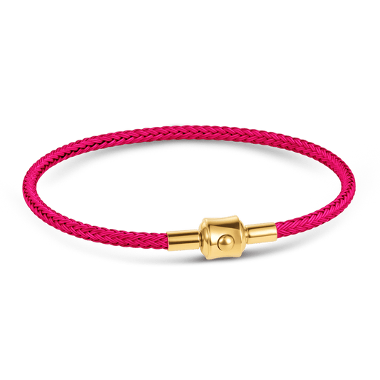 Gnoce Hot‑Pink Round Snap‑Lock Basic Bracelet_1