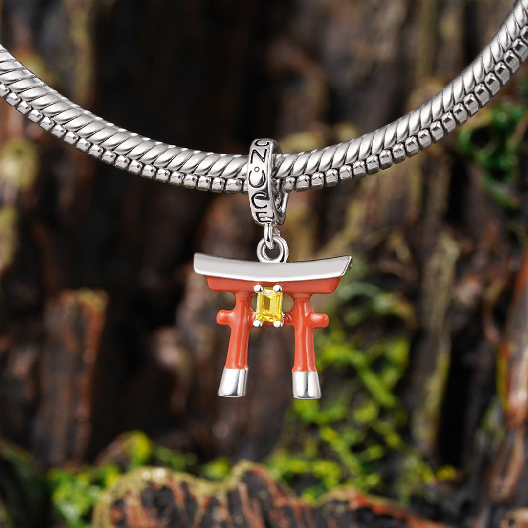 Gnoce Japanese Torii Gate Pendant Dangle Charm_3