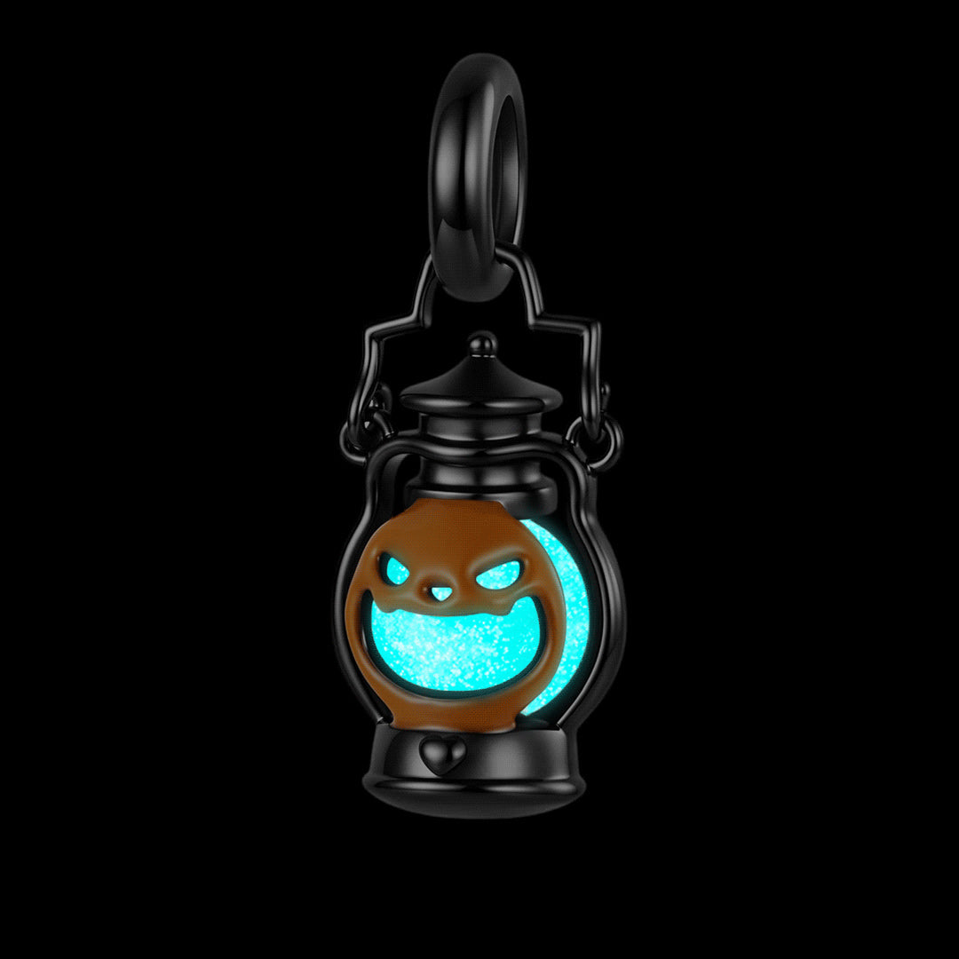 Gnoce Glow-in-the-dark Halloween Pumpkin Lantern Dangle Charm Lead-free ECO Copper_2