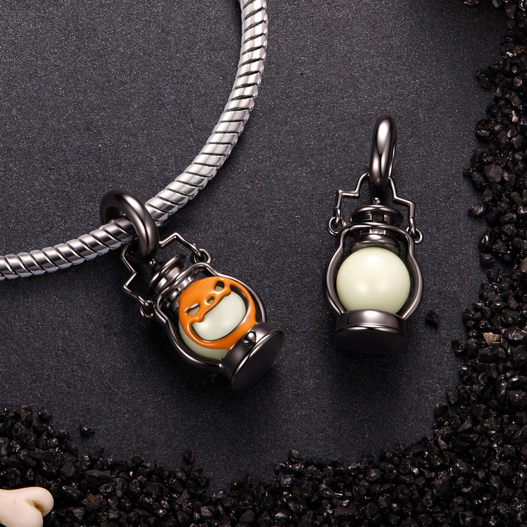 Gnoce Glow-in-the-dark Halloween Pumpkin Lantern Dangle Charm Lead-free ECO Copper_4