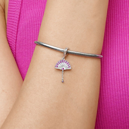 Gnoce Sparking Fan Pendant Dangle Charm_2