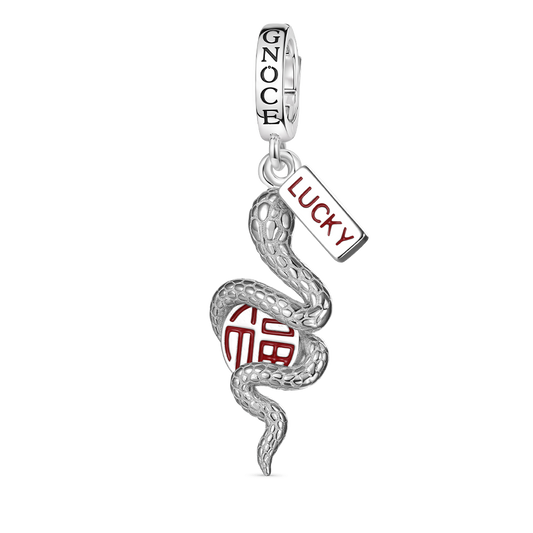 Gnoce Lucky Snake Pendant Dangle Charm_1