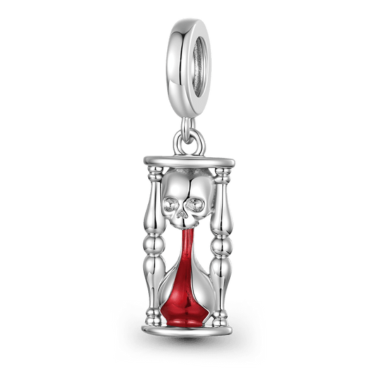 Gnoce Halloween Skull Hourglass Dangle Charm Lead-free ECO Copper_1