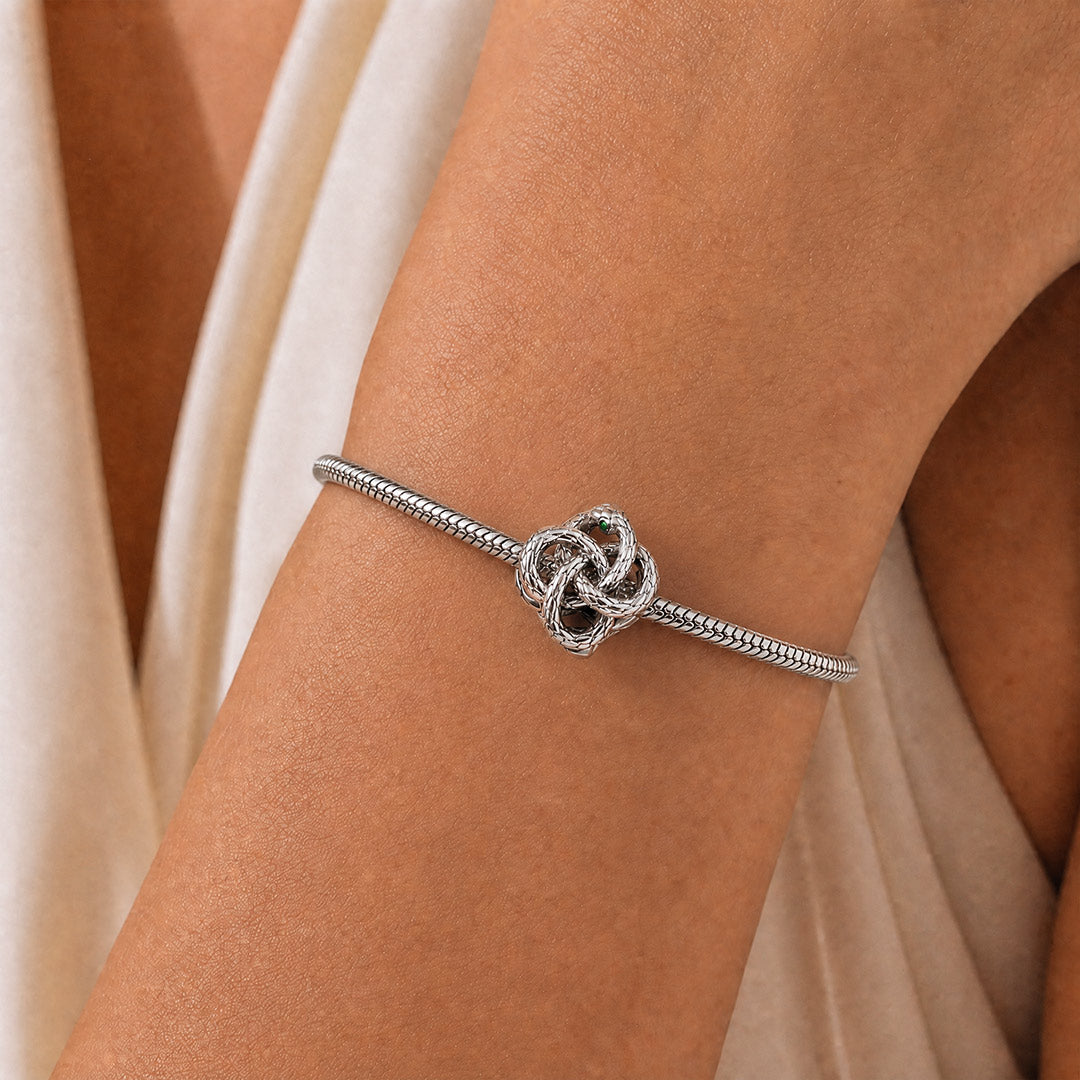 Gnoce Halloween Ouroboros Snake Bead 925 Sterling Silver_2