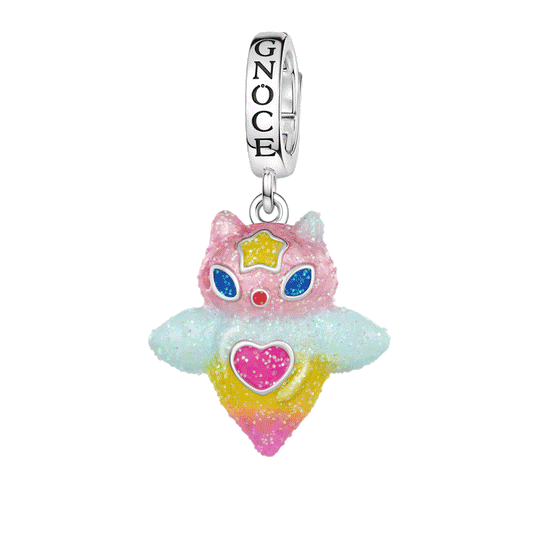 Gnoce Glow-in-the-dark Sea Angel Dangle Charm Platinum-plated Silver Blend_1