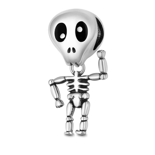 Skeleton Man Pendant Dangle Charm Sterling Silver_1