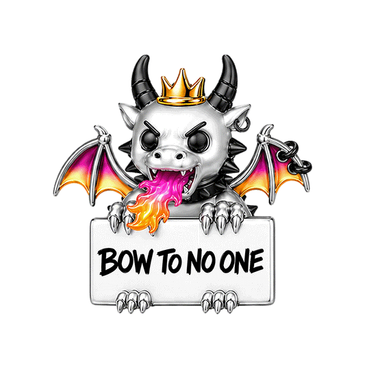 Gnoce Punk Glow‑in‑the‑dark Fearless Dragon Rebel Bead Platinum‑plated Silver Blend_1