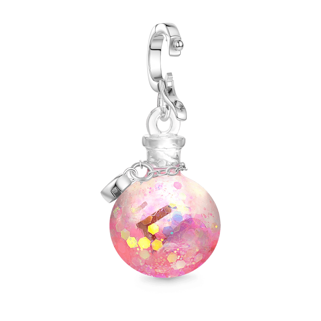 Gnoce Letter Love Sequin Luminous Quicksand Bottle Pendant Dangle Charm_5