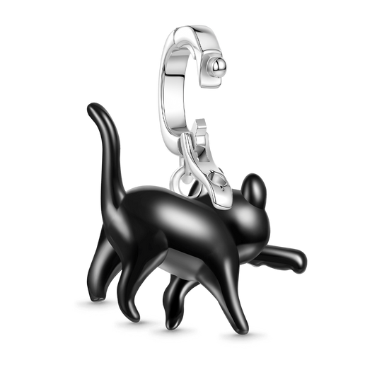 Gnoce Black Cat Pendant Dangle Charm_5