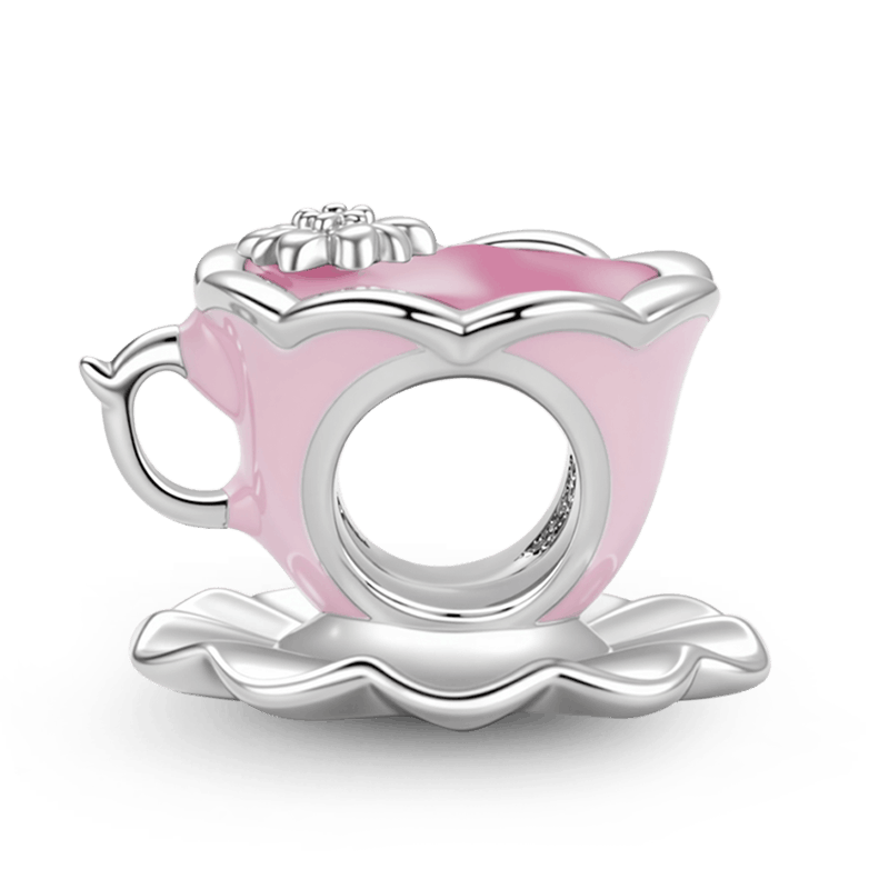 Gnoce Pink Flower Tea Cup Charm_5