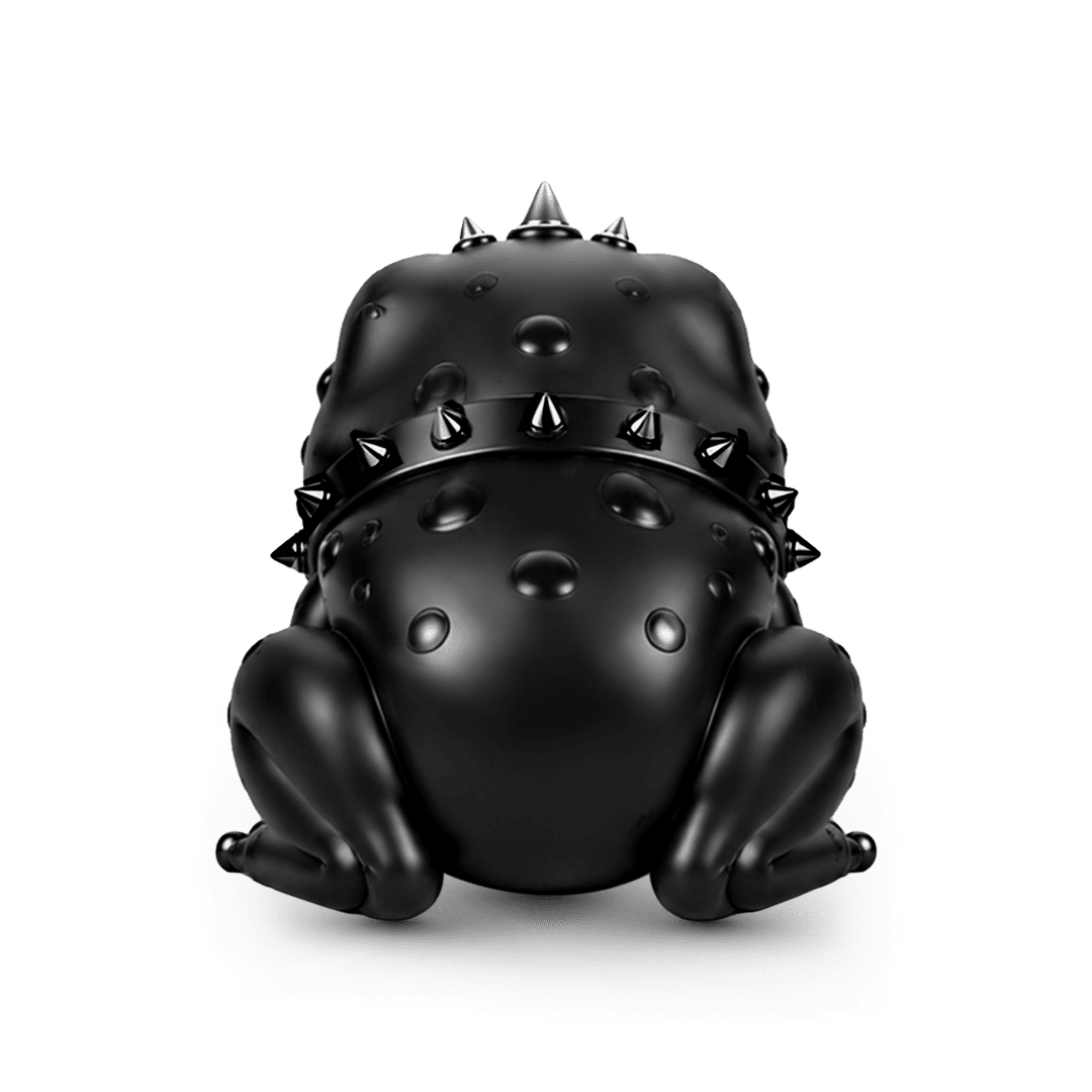 Gnoce Halloween Evil Critter Toad Bead Charm Black Gold-plated Silver Blend_6