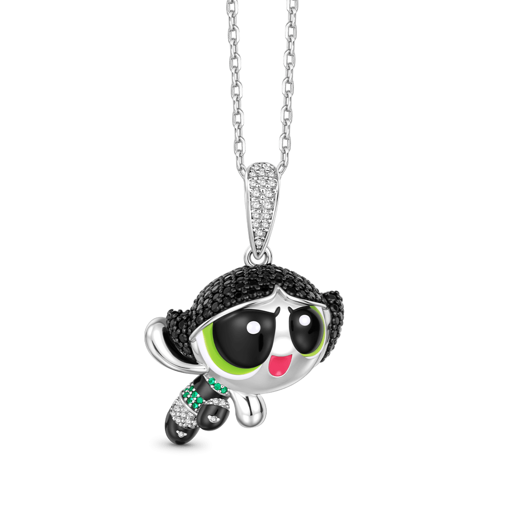 Gnoce The Powerpuff Girls Buttercup Charm Pendant Necklace_1
