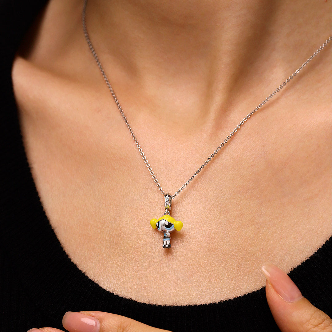 Gnoce The Powerpuff Girls Bubbles Pendant Dangle Charm_4