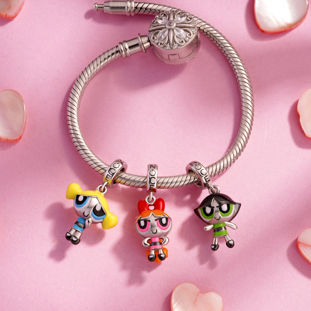 Gnoce The Powerpuff Girls Bubbles Pendant Dangle Charm_3