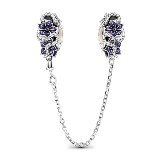 Gnoce Glow-in-the-dark Temptress Datura Safety Chain Platinum-plated Silver Blend_1