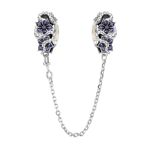 Gnoce Glow-in-the-dark Temptress Datura Safety Chain Platinum-plated Silver Blend_1