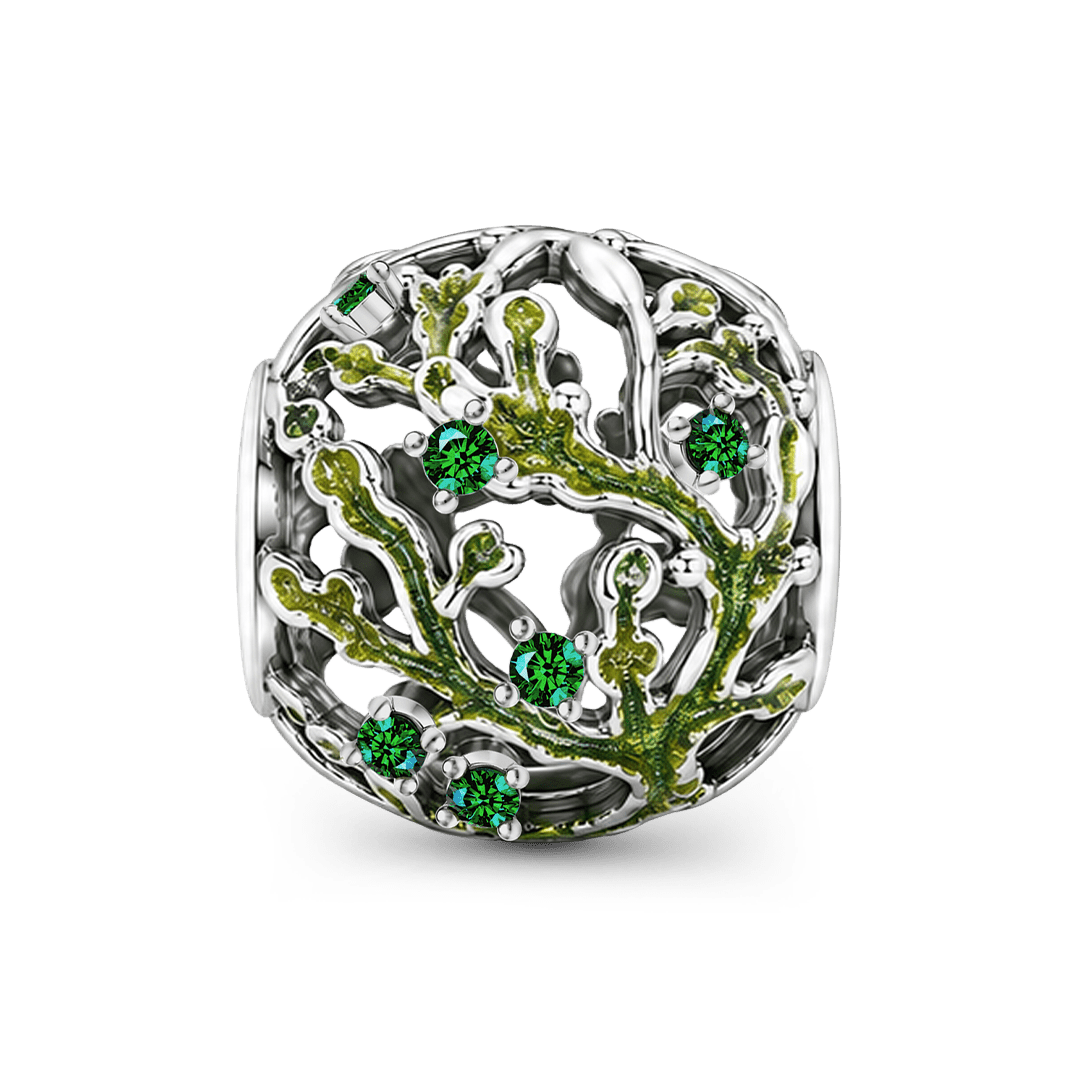 Gnoce The Unseen Moss Bead Platinum-plated Silver Blend_1