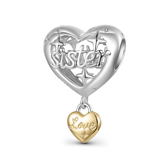 Gnoce Sister Heart Pattern Bead Charm_1