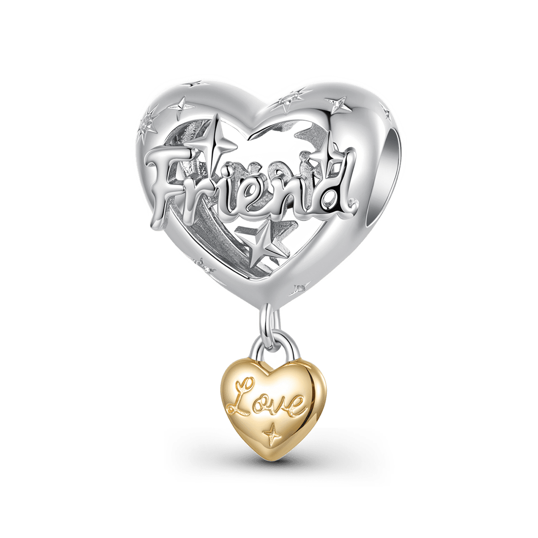 Gnoce Friend Heart Pattern Bead Charm_1