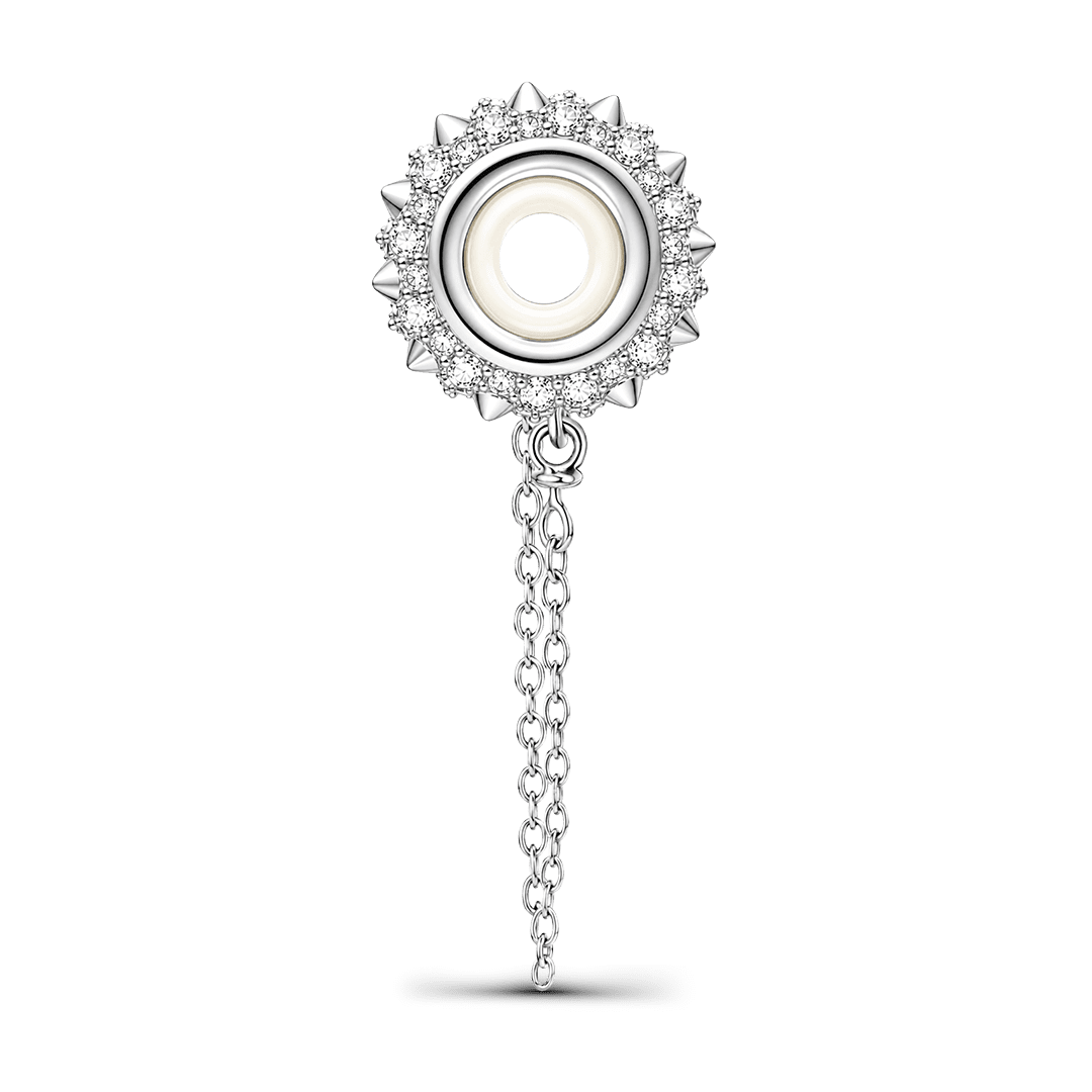 Gnoce Punk Series Silver Spiked Safety Chain Platinum-plated Silver Blend_5