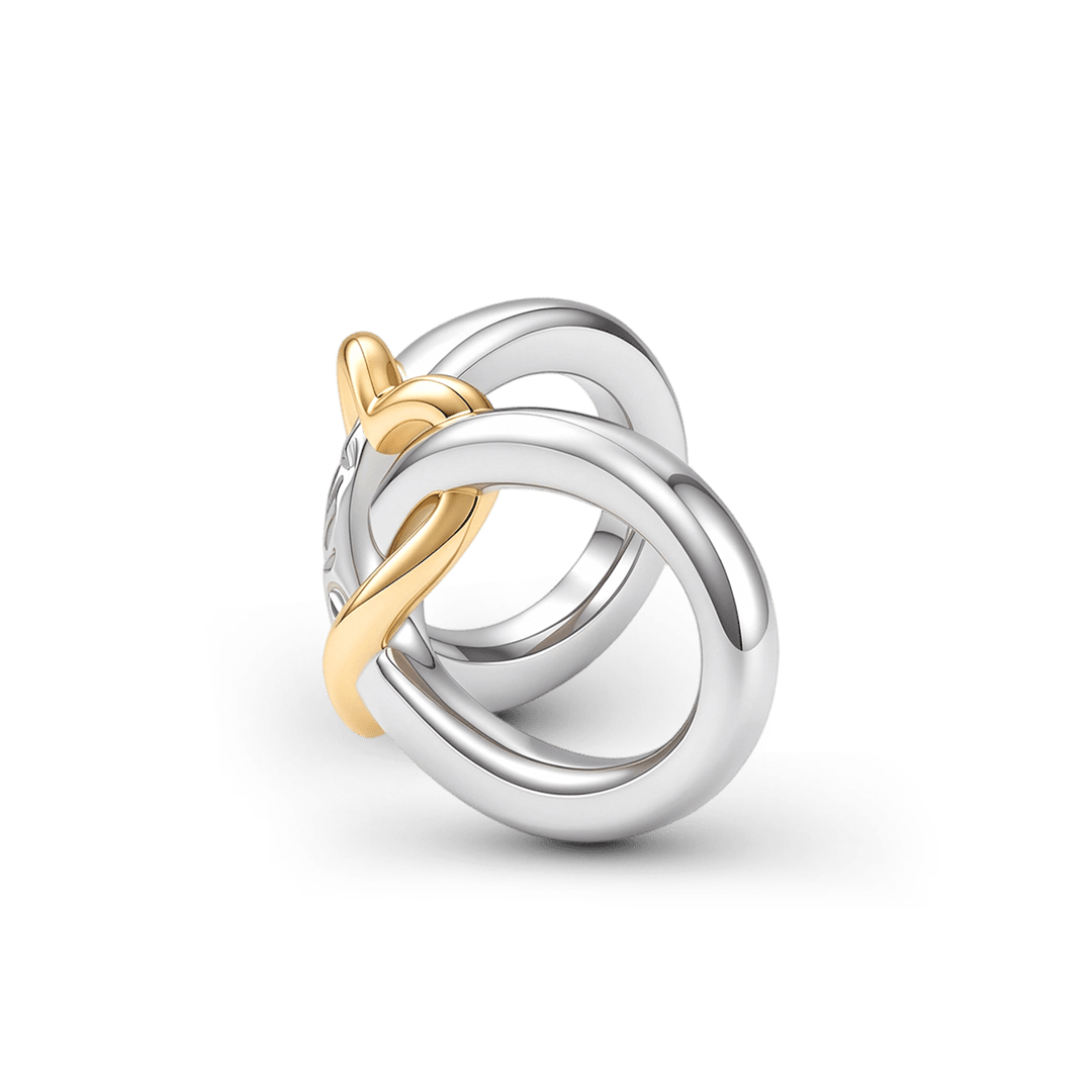 Gnoce Two Tone Infinity Heart Knot Charm_6