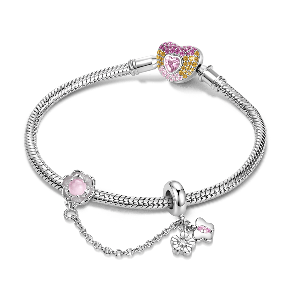 Gnoce Spring Flower Butterfly Silicone Safety Chain Charm_4