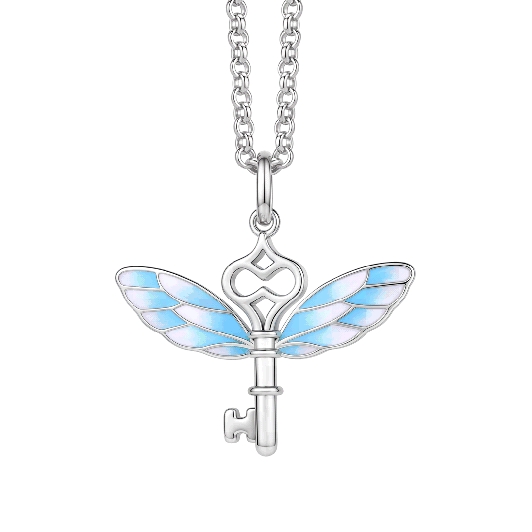 Gnoce Harry Potter Glow‑in‑the‑Dark Winged Flying Key Necklace_2