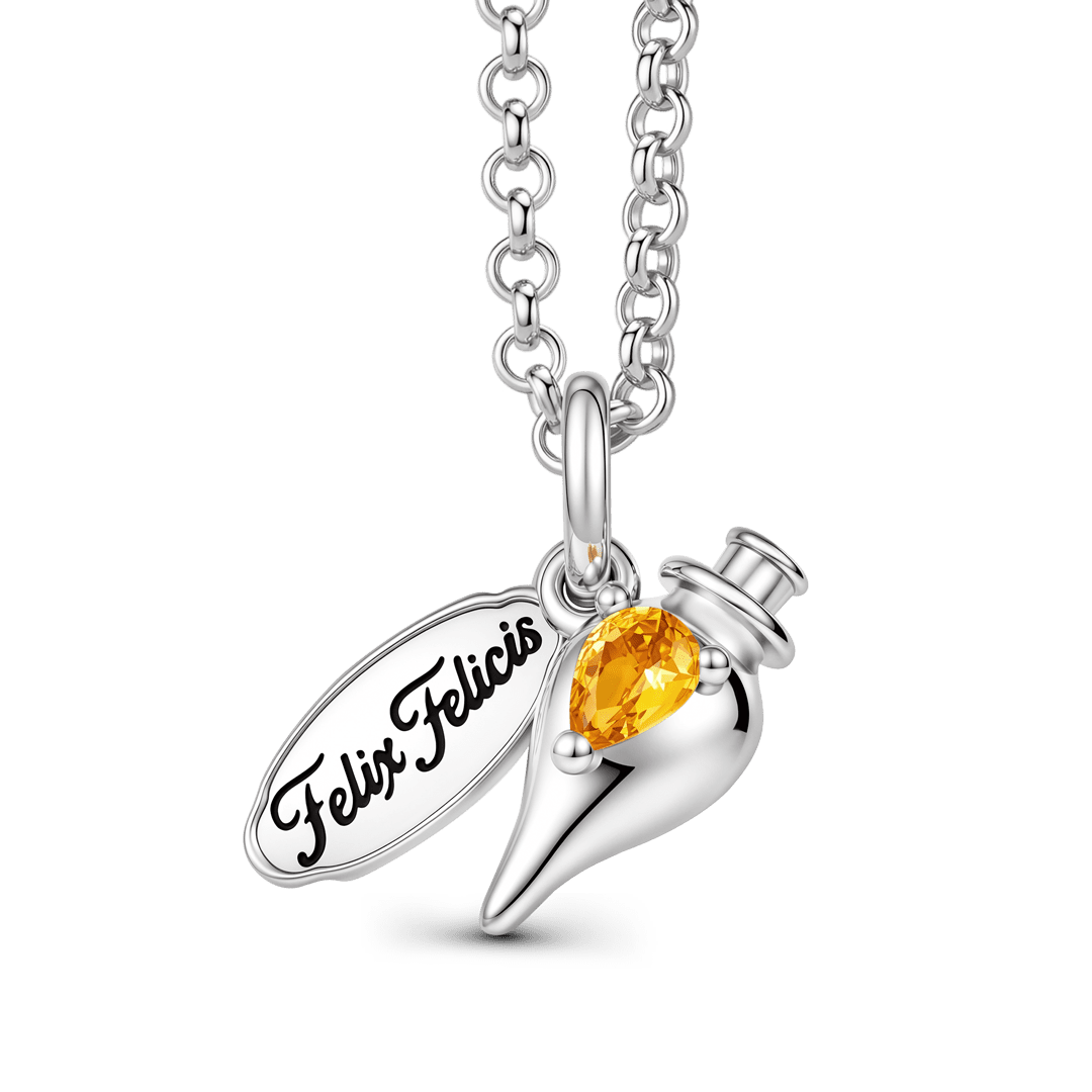 Gnoce Harry Potter Felix Felicis Potion Bottle Necklace_1