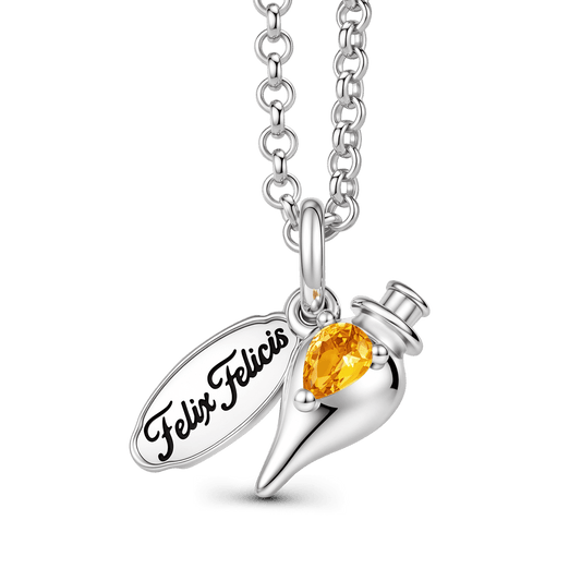 Gnoce Harry Potter Felix Felicis Potion Bottle Necklace_1
