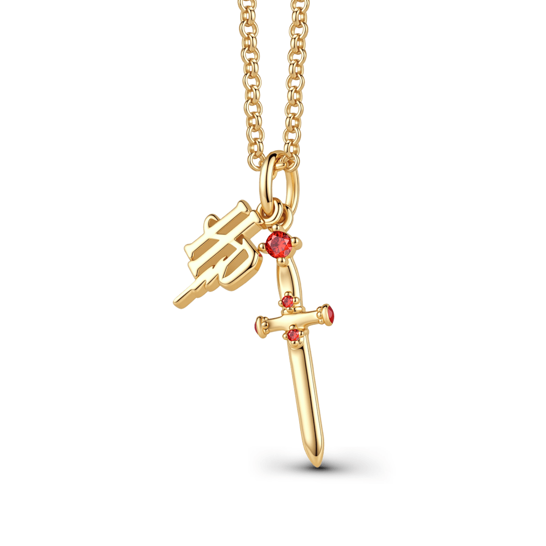 Gnoce Harry Potter Gryffindor House Sword Pendant Necklace_4