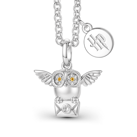 Gnoce Harry Potter Winged Hedwig Owl Necklace_1