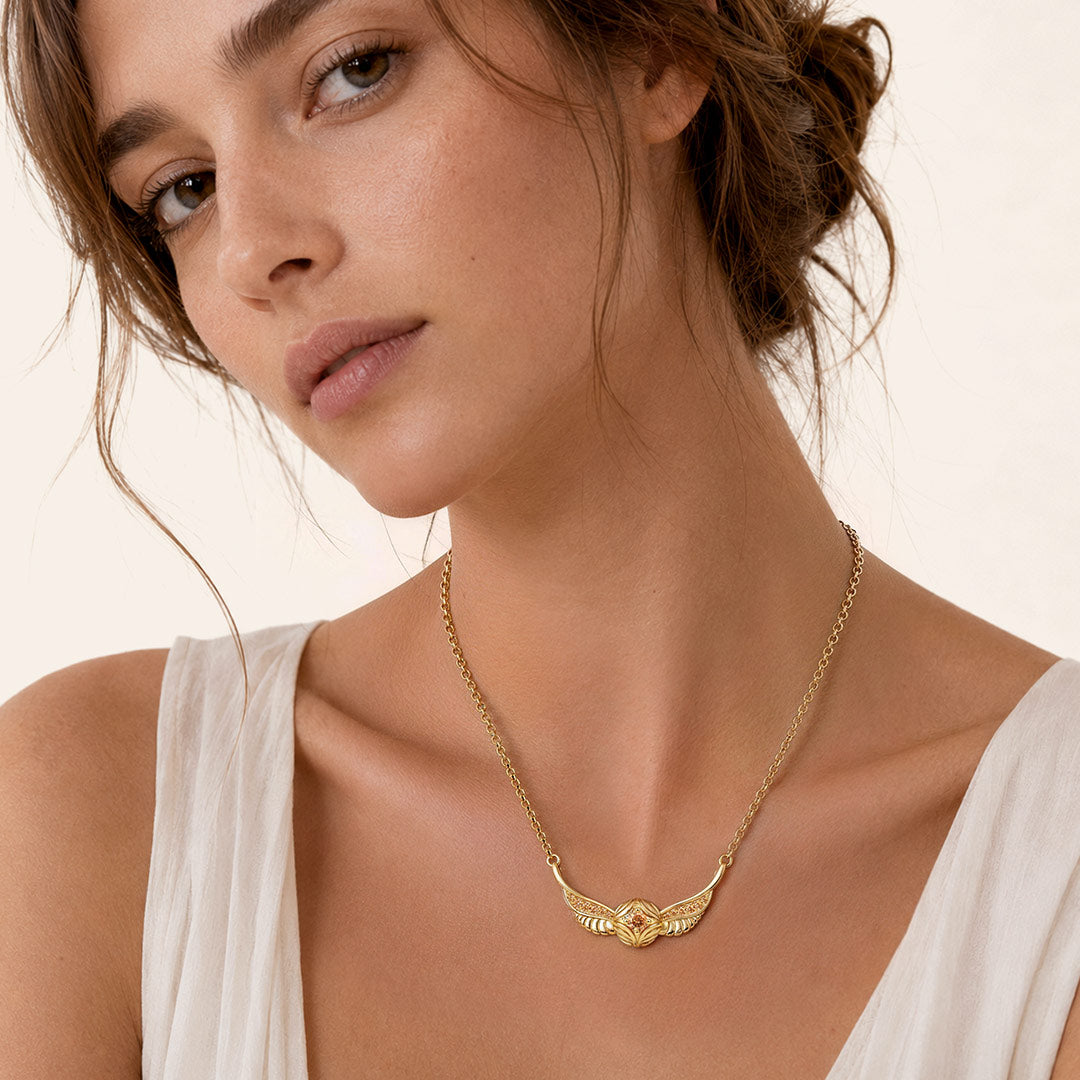 Gnoce Harry Potter Golden Snitch Necklace_3