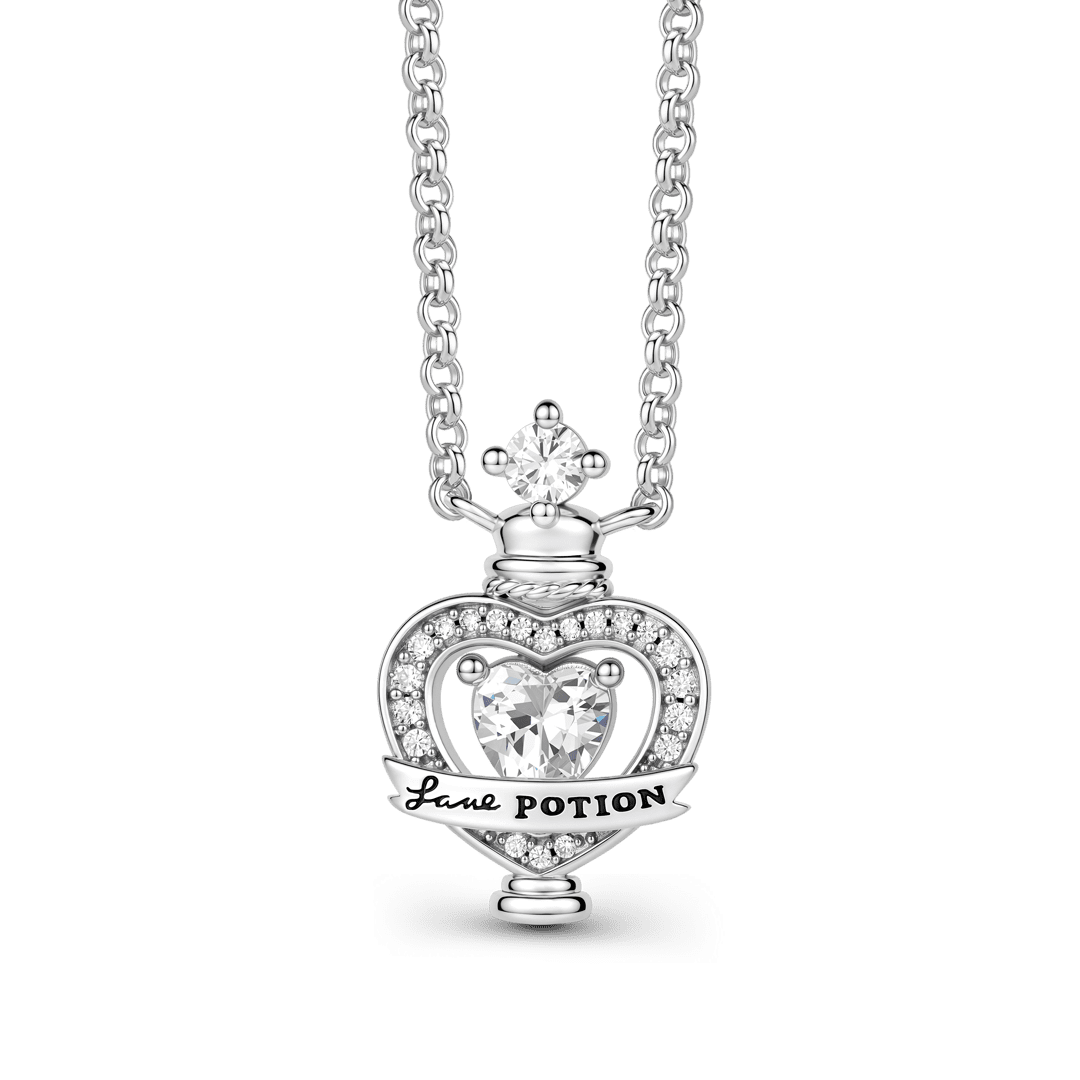 Gnoce Harry Potter Amortentia Potion White Heart Necklace_1