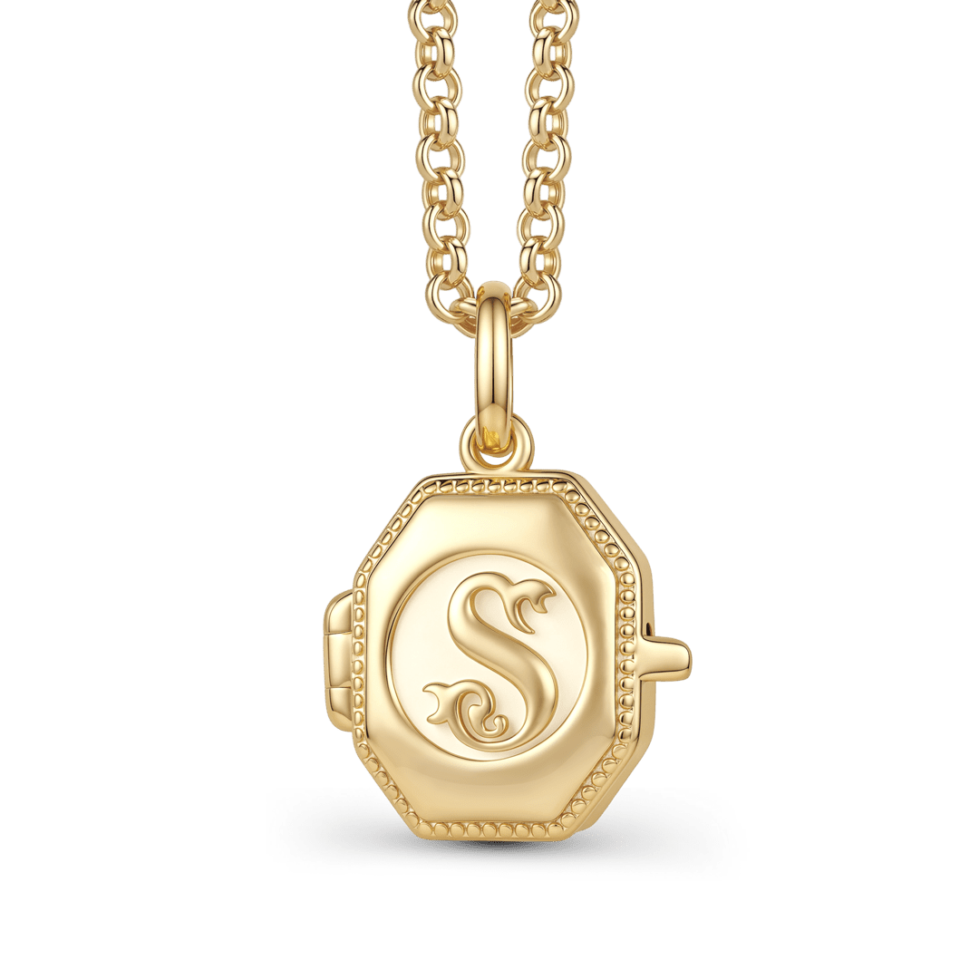 Gnoce Harry Potter Slytherin House Locket Photo Pendant Necklace_1