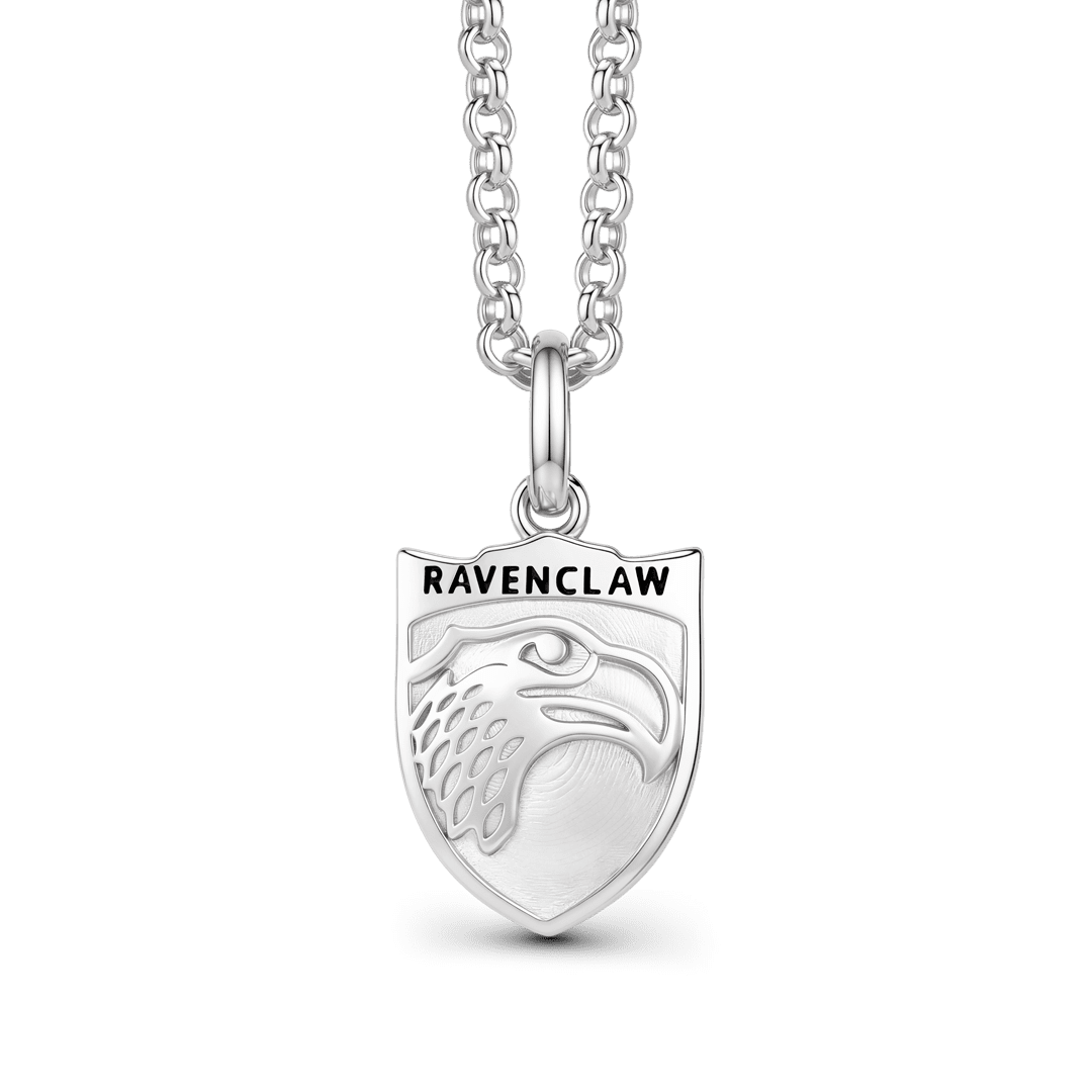 Gnoce Harry Potter Ravenclaw House Crest Eagle Silver‑Tone Pendant Necklace_1