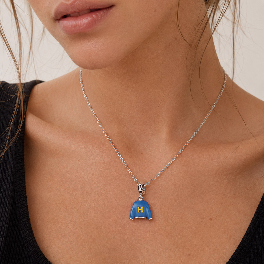 Gnoce Harry Potter Weasley Blue H Letter Sweater Dangle Charm_2