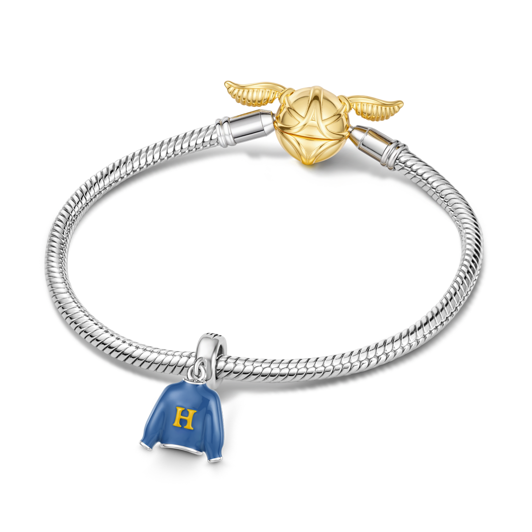 Gnoce Harry Potter Weasley Blue H Letter Sweater Dangle Charm_4